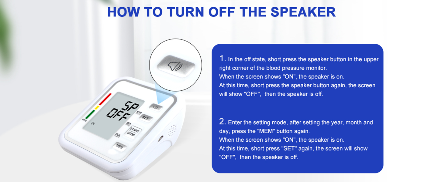 How to turn off the Speaker
