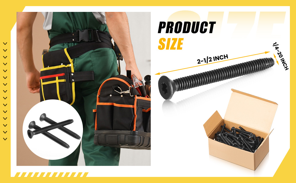 Amazon.com: Blulu 200 Pcs 1/4-20 x 2-1/2