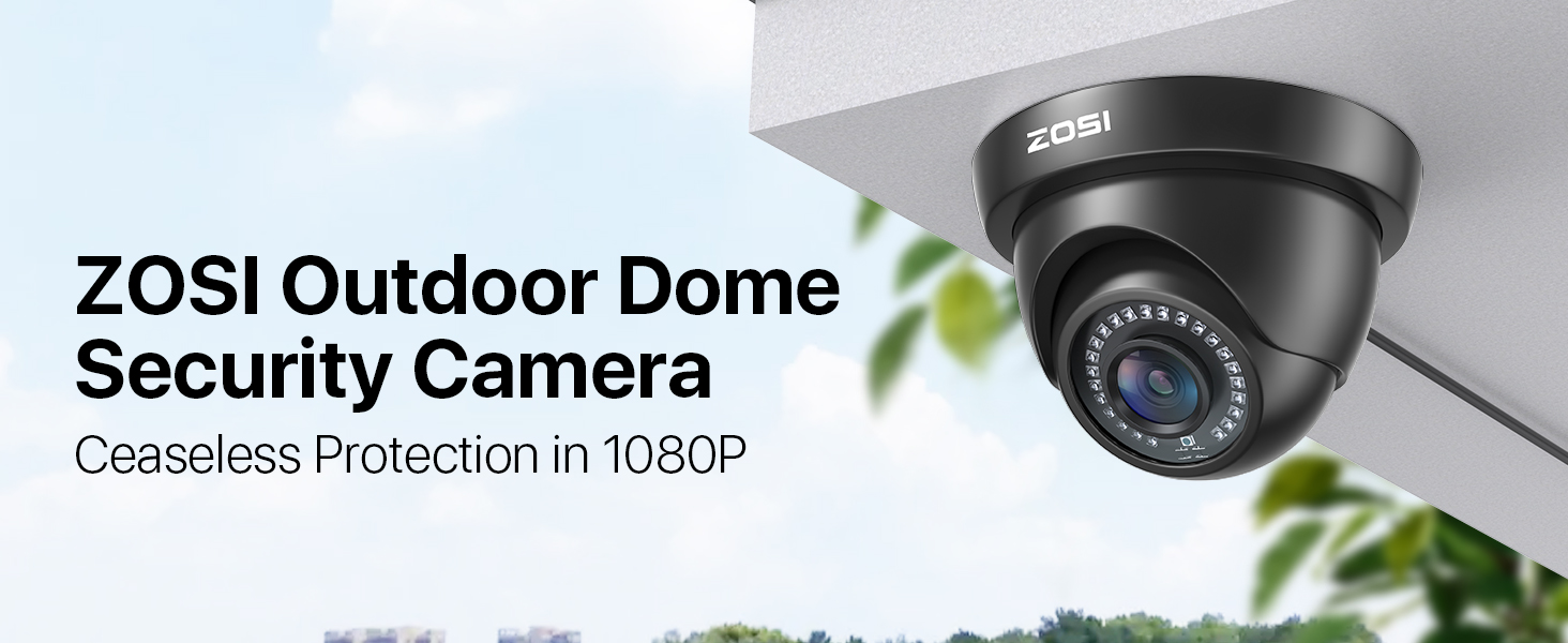 zosi outdoor dome security camera