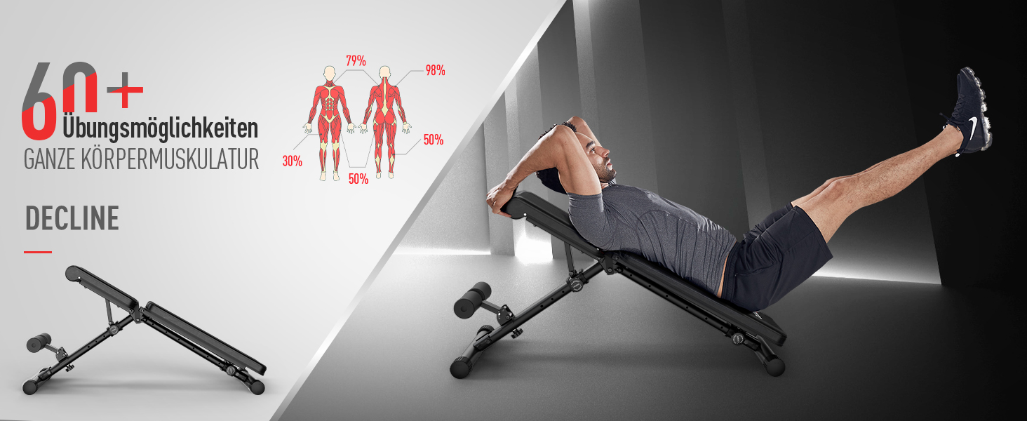 Klappbare Trainingsbank