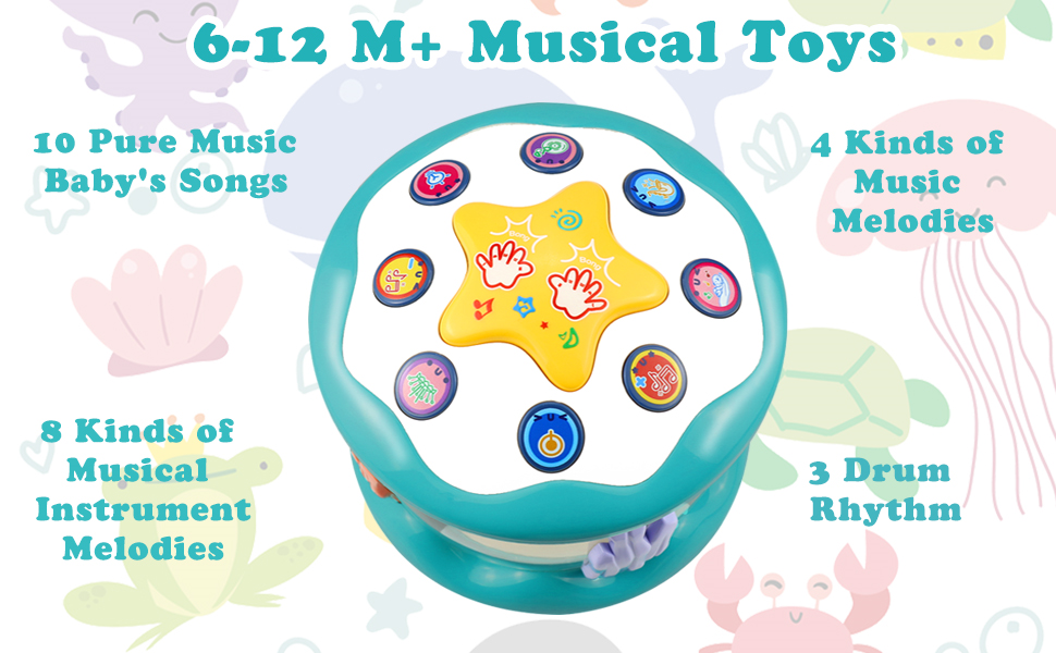 Cozybuy Birthday Gift Baby Toys 6 to 12 Months, Musical