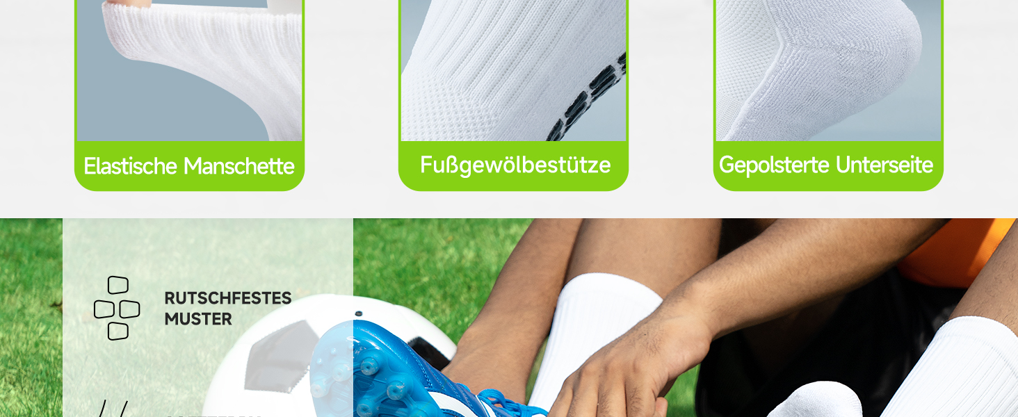 Grip Socken Fussball Herren Damen Atmungsaktiv Rutschfest Football Socks Fußball