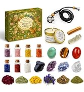 RubyPop 2025 Crystal Advent Calendar - 24 Days Natural Healing Gemstone Christmas Countdown Calen...