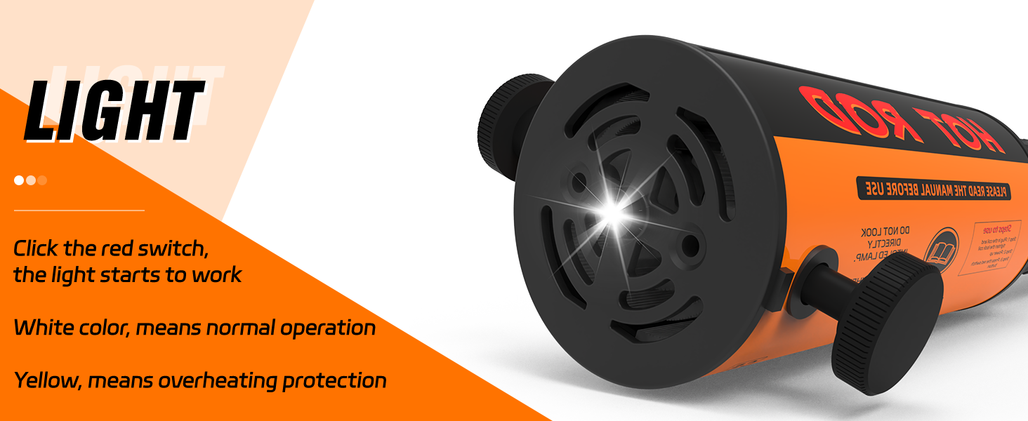 magnetic induction heater light