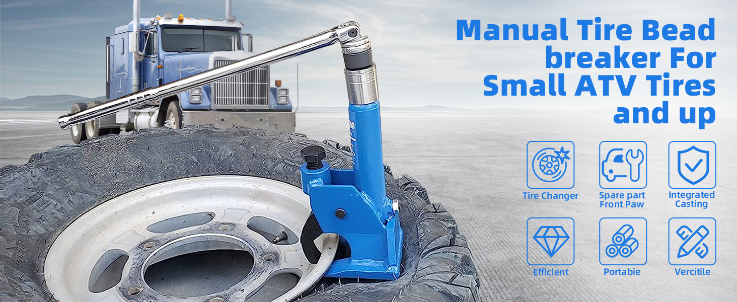 Manual tire bead breaker