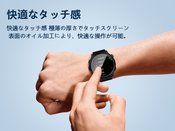 Amazon | 対応 GARMIN ForeAthlete 55 ガラスフィルム 3枚 保護