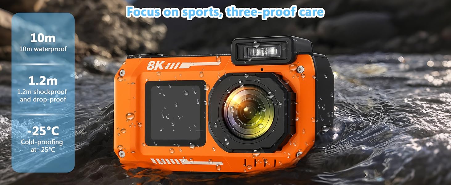 10 m Waterproof underwater camera