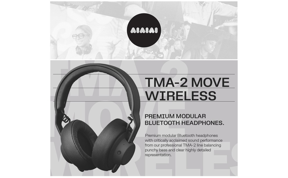 AIAIAI TMA-2 Move Wireless Bluetooth 5.0 Connectivity with +