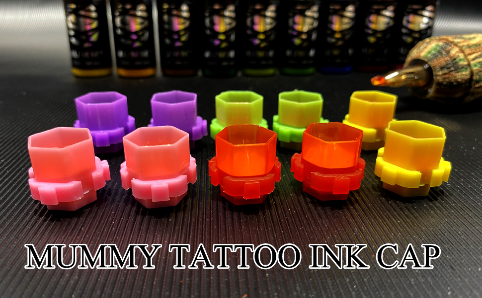 Mummy Tattoo Ink Caps Honeycomb 