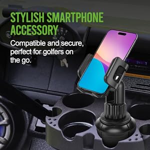 Universal Car Cup Phone Holder Mount with 360 Angle Adjustable Phone Holder Cradle by Cellet 