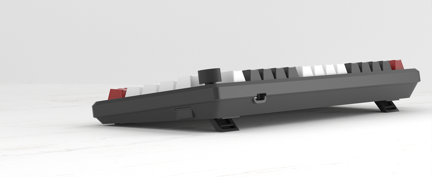 75 Mechanical Gaming Keyboard, Compact Blue Backlit Wired Gaming