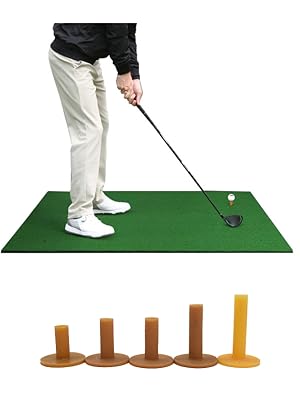 ゴルフマット練習用 スイング ドライバー 大型 100×150cm ゴムティー付 ゴルフマット 150×100cm 練習用 大型 ゴルフ ゴルフ練習マット