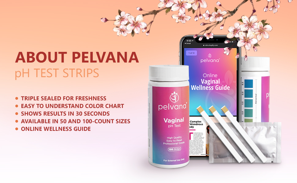 Pelvana pH Balance Test Strips for Women 50 Strips