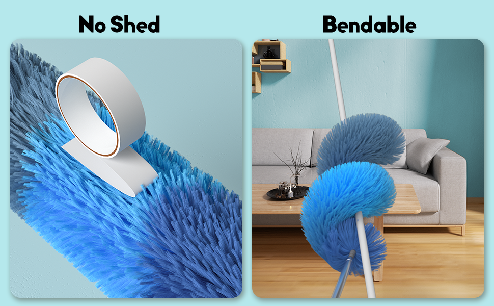 Microfiber Feather Duster with Extendable Pole, Tonitre 100