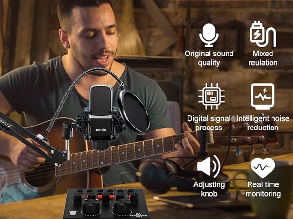 Amazon.com: Podcast Equipment Bundle, All-in-One Audio