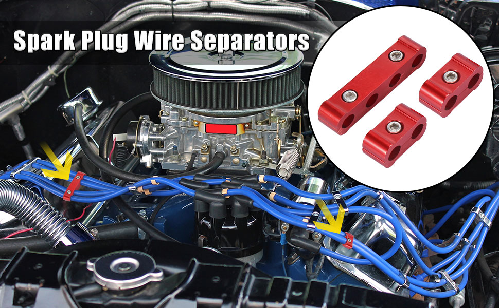 X AUTOHAUX 1 Set 8mm Car Engine Spark Plug Wire Separator