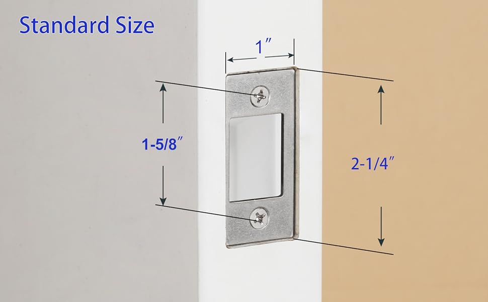 MOSECYOU Deadbolt Restorer Strike Plate, Fix Dead Bolt Misalignment