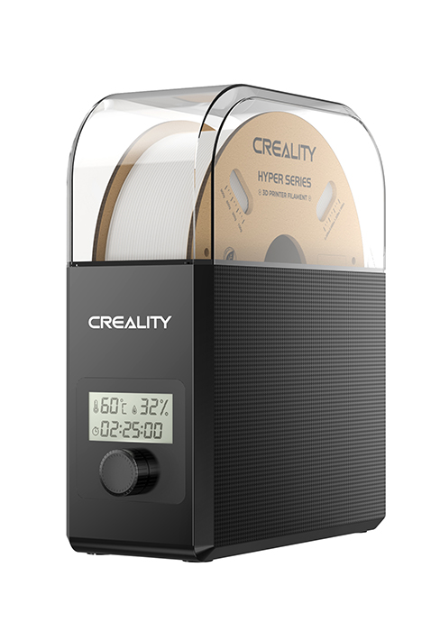 2025 New Creality Space PI Filament Dryer Plus Christmas Gifts, Dual-Spool 3D Printing Filament Dryer Box, Adjustable Temp 45℃-70℃, 360° Hot-Air & Real-Time Humidity Monitor, 12 Filament Presets 15 Dryer Box Pro