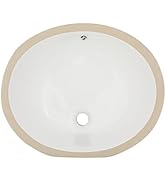 Undermount Bathroom Sink Oval - Fulorni 19