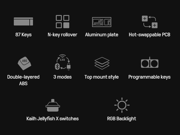 Mechanical Keyboard RGB Backlight Keyboard Hot-swappable Keyboard PCB Programmable Keyboard