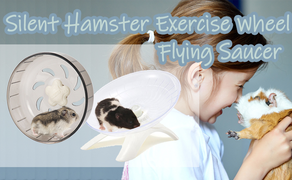 NeoStyle Hamster Flying Saucer,Silent Running Exercise Wheel,Hamster