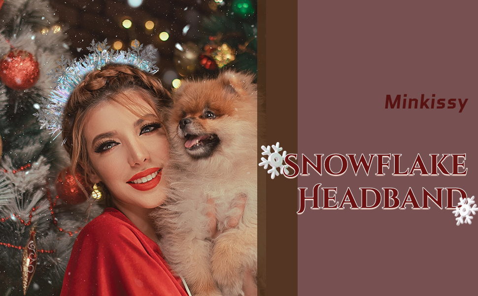 minkissy Snowflakes Headband