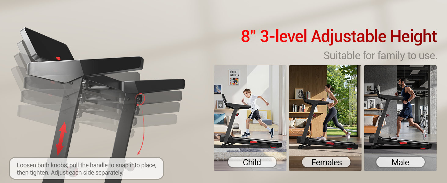 3 level adjustable height