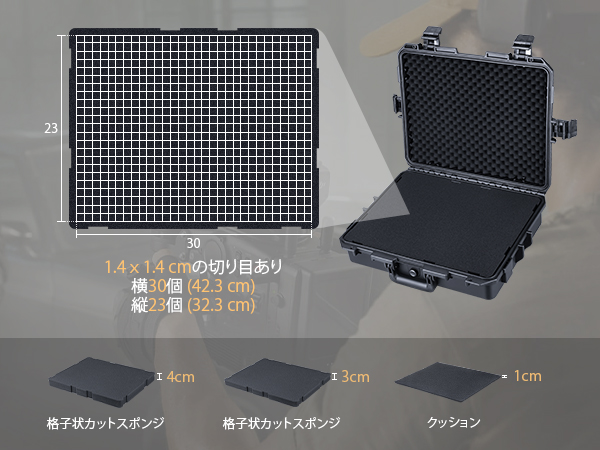 ♡さん専用(硬質ケース) Amazon.co.jp: Lykus HC-4610 防水ハードケース 格子状カット