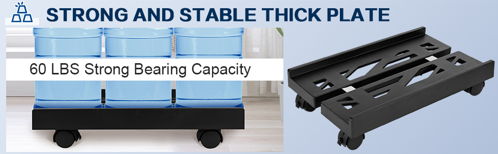 Adjustable Mobile CPU Stand(Black)