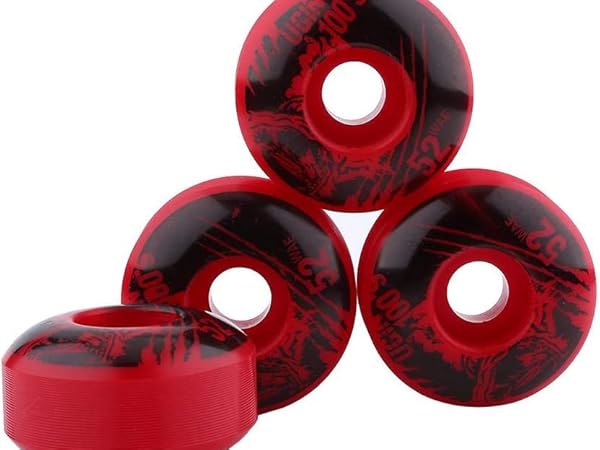 Amazon | EBTOOLS. 4pcsスケートボードホイール PU製 ソフトウィール