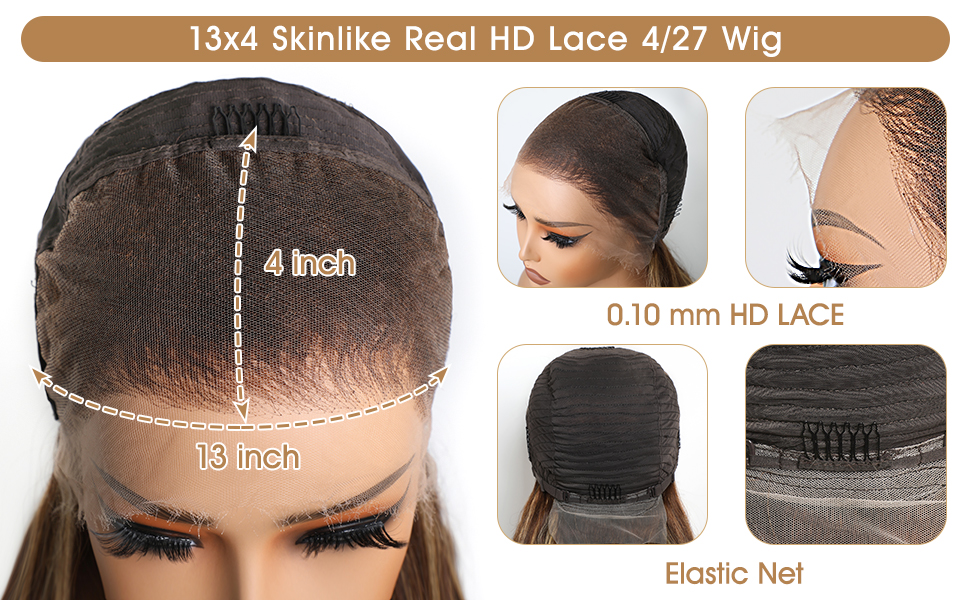 【Hiroko Okoda】 Amazon.com : Lemoda 13x4 SKINLIKE Real HD Lace Frontal Wig