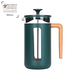 Image of the 1-litre green cafetiere