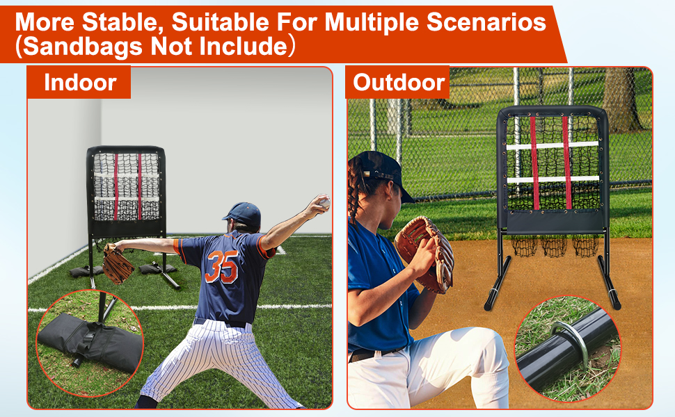 9 Pocket Pitching Net with Strike Target and Handbag,2X3ft