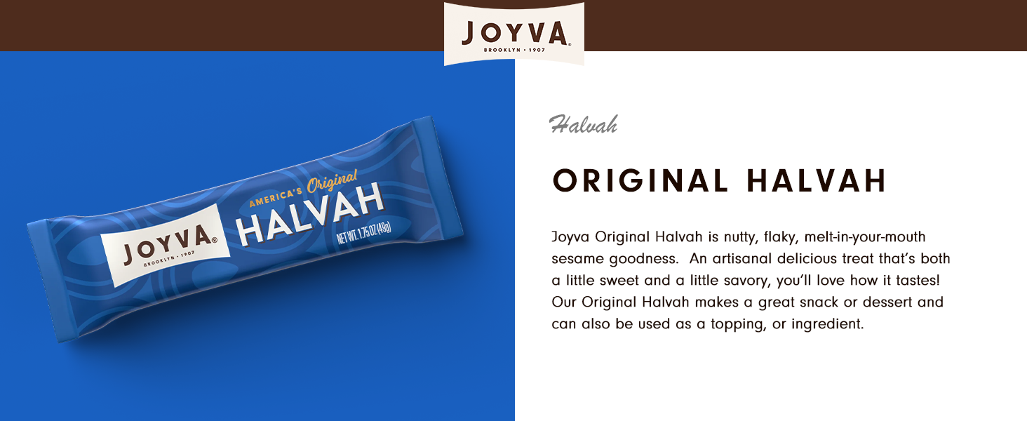 Joyva Halvah Original, 1.75oz Pack of 36 A Delicious
