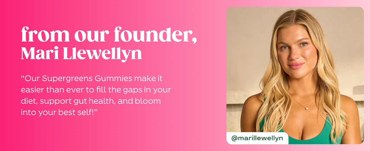 from our founder, Mari Llewellyn