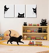 black cat wall art