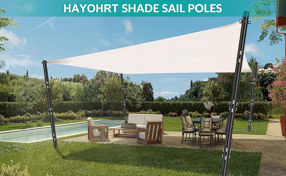 SHADE SAIL POLES