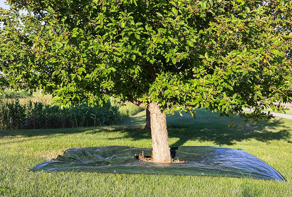 LydKin Landscape Tarp 8x8ft 22" Center Hole to Fasten