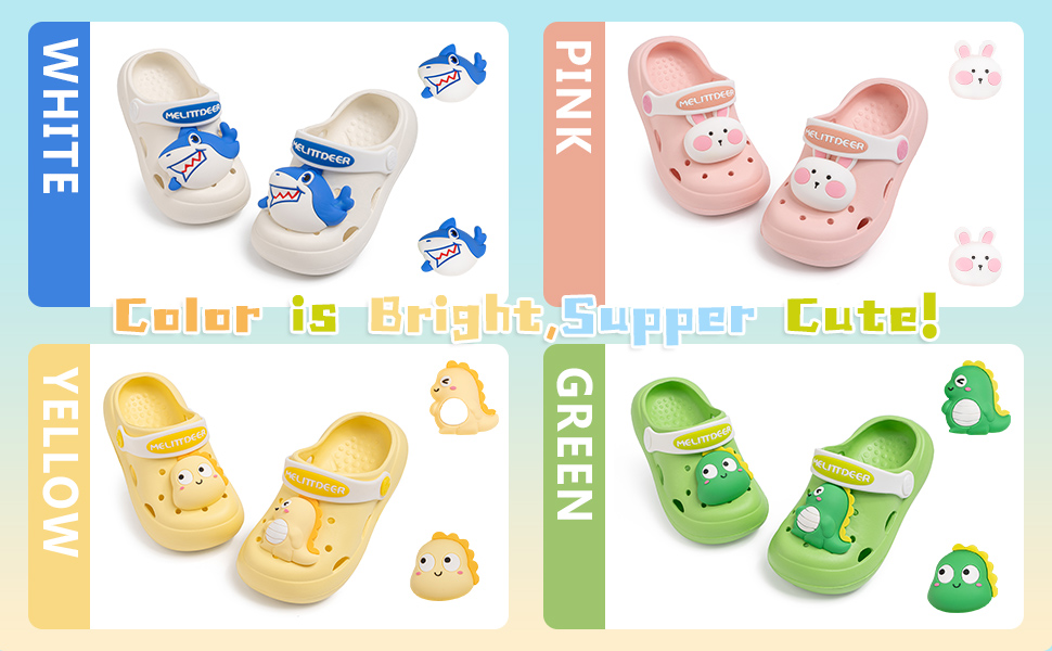 Infant Toddler Boys Girls Cute Garden Water Clogs Slip On Sandals Slides Lightweight Slipper