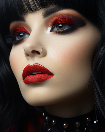 red eyeshadow palette red makeup