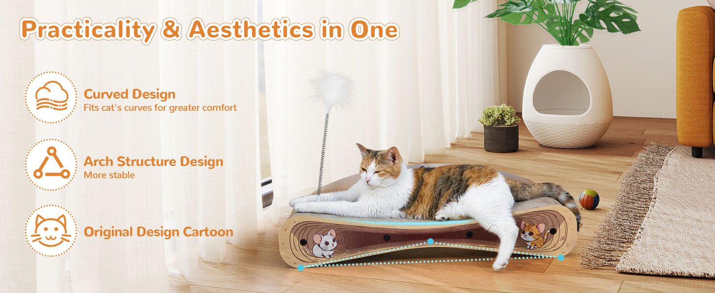 Cardboard Cat Scratcher Bed Lounge