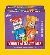 Chex Sweet & Salty Snack Variety Pack, Individually Wrapped Snack Bags, Party and Lunch Packs, Mu...
