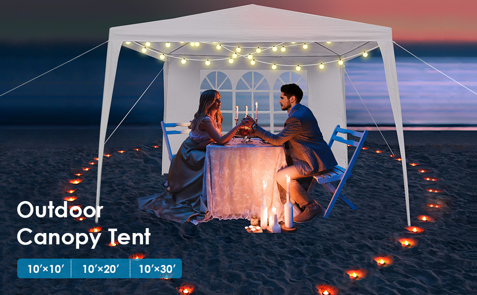 white tents for parties