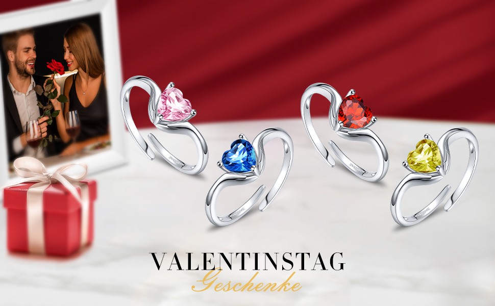 Umarmung Geburtsstein Ring