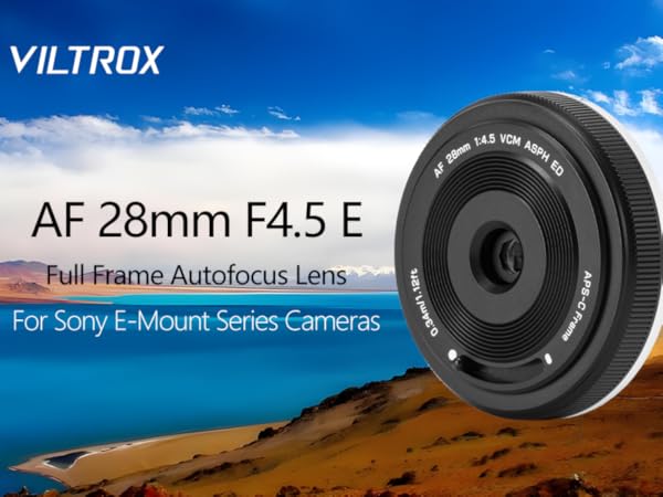 VILTROX 28mm F4.5 ソニー Eマウント　ブラック Amazon.com : Viltrox AF 28mm f4.5 FE Pancake Lens for Sony E