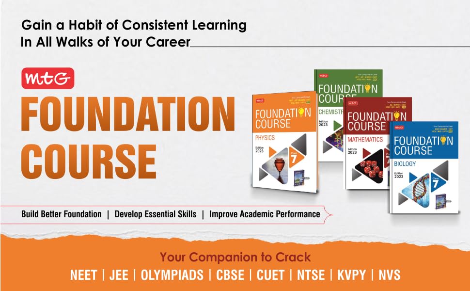 Buy MTG Foundation Course Class 7 Mathematics Book Your Companion to
