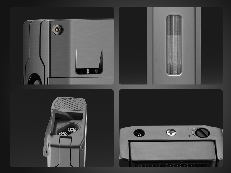 FANKAI Cigar Lighter with Cigar Cutter V Cut, Torch Lighter