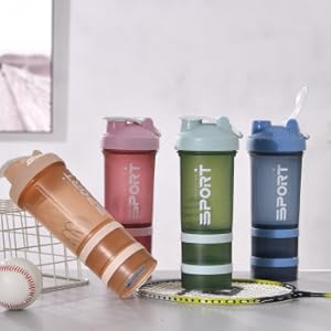 Protein-Shaker Flasche Shakes Shake Shaker Flaschen Classic 450ml Non Leak Cap Cup Supplement Perfect