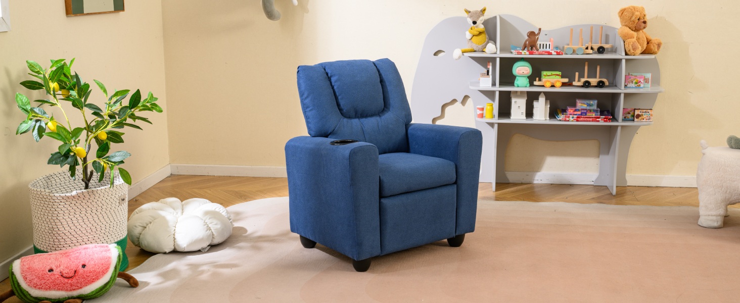 Kids Recliner, Blue