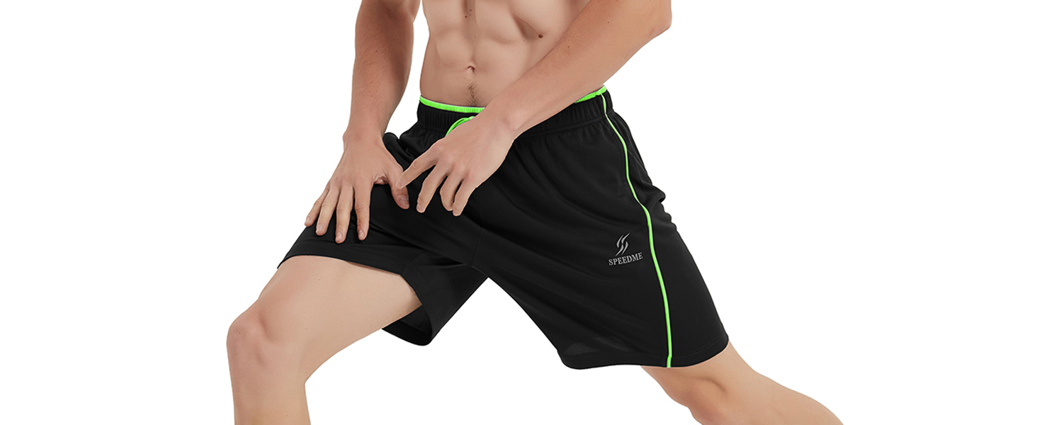 3 Pack Gym Shorts Men 8 Inch Quick Dry Lightweight Training Athletic Running Short with Pockets